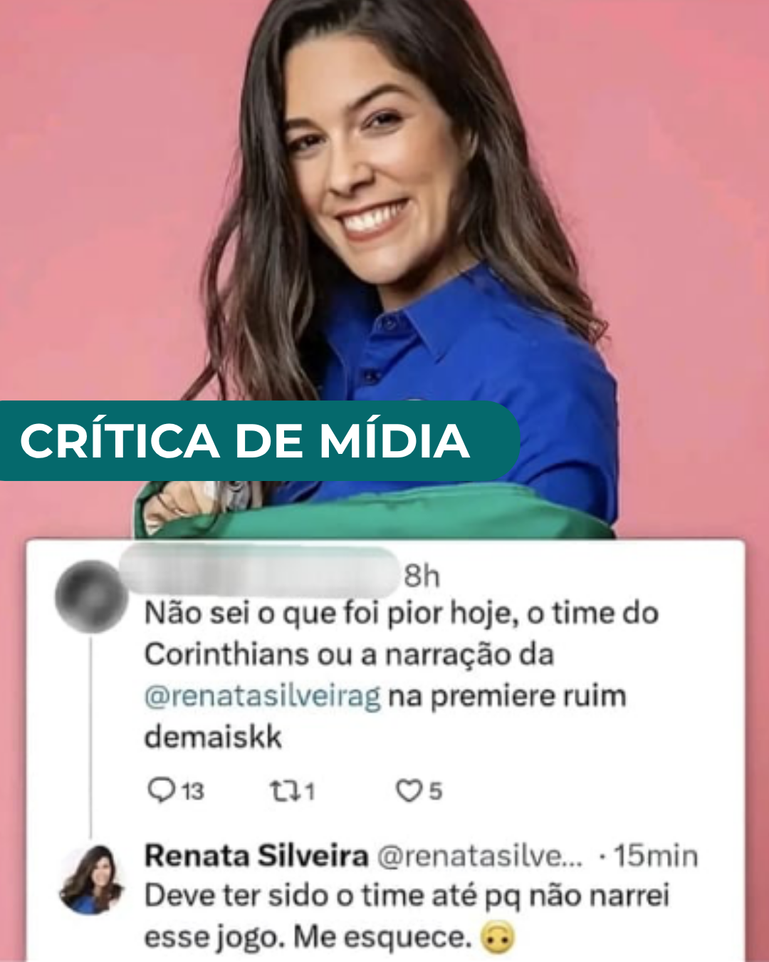 Renata Silveira e a misoginia na locução esportiva