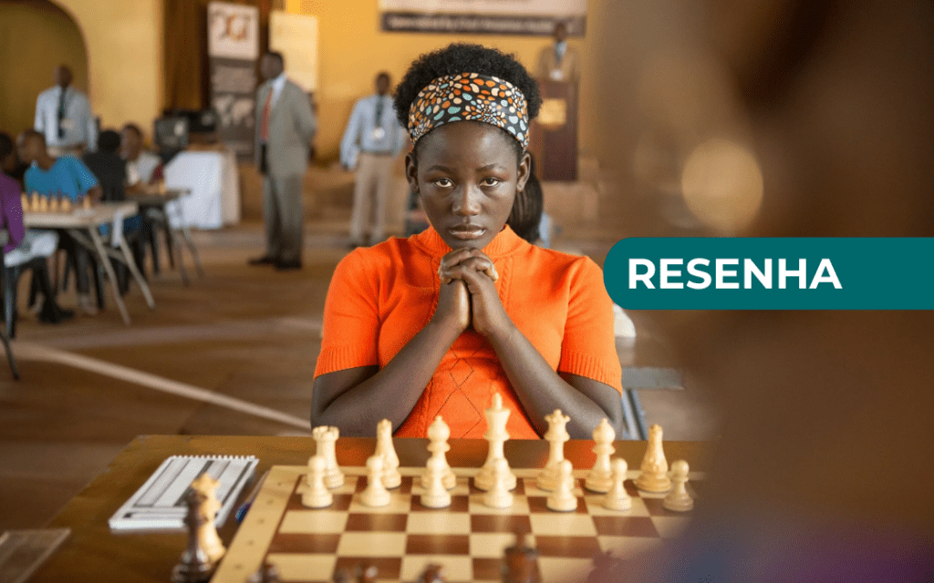 Imagem da atriz Madina Nalwanga no filme Rainha de Katwe. Fonte: Divulgação/Disney+.